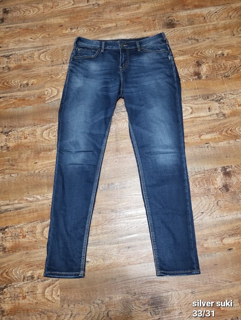 Silver Jeans Suki 33/31 High Skinny Dark Indigo Denim